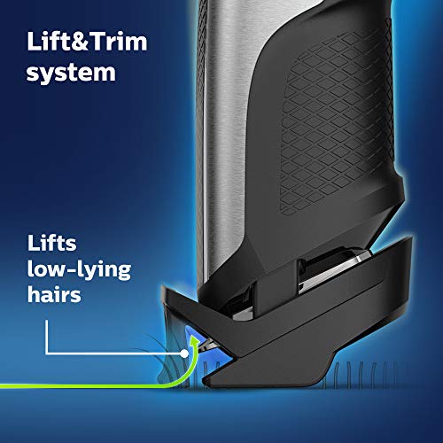 Philips Norelco Series 5500 Beard & Hair Trimmer BT5511/49, Cordless, Washable, Adjustable Lengths