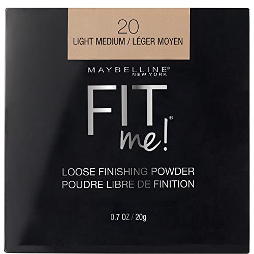 Maybelline Fit Me Loose Finishing Powder Light Medium 0.7oz - Mineral Face Makeup