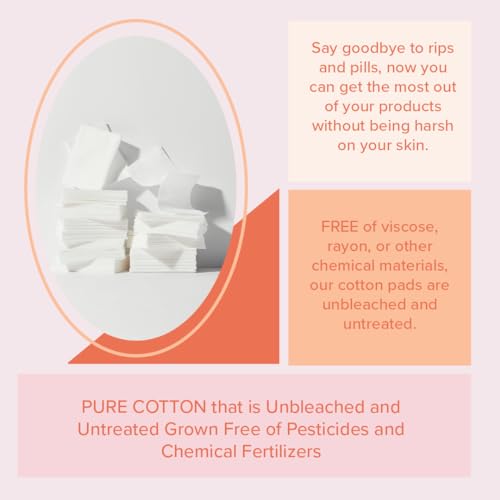 White Rabbit Naked Cotton Pads 100% Cotton 200 Count