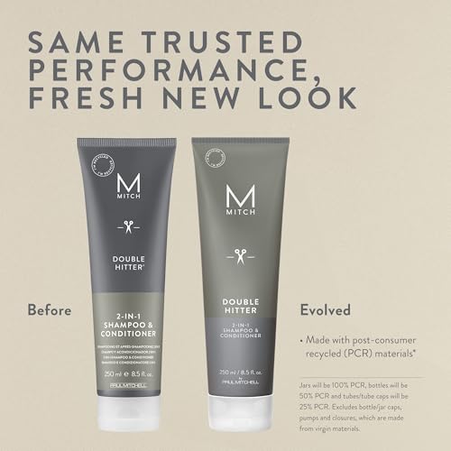 MITCH by Paul Mitchell Double Hitter 2-in-1 Shampoo & Conditioner for Men