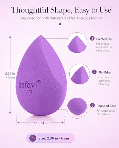 7-Pack Makeup Sponges, Latex-Free Beauty Blenders for Foundation