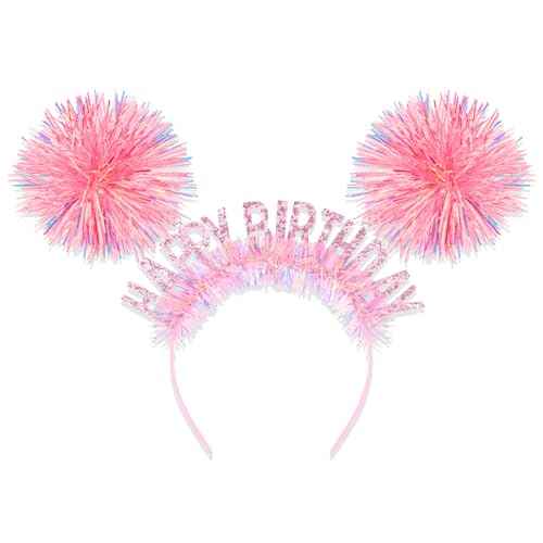 CAVETEE Birthday Crown, Happy Birthday Headband for Women Happy Birthday Decorations for Women Birthday Gifts