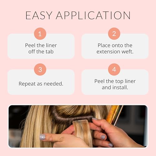 Walker Tape Beautify No-Shine Hair Extension Tabs - 120 Pcs