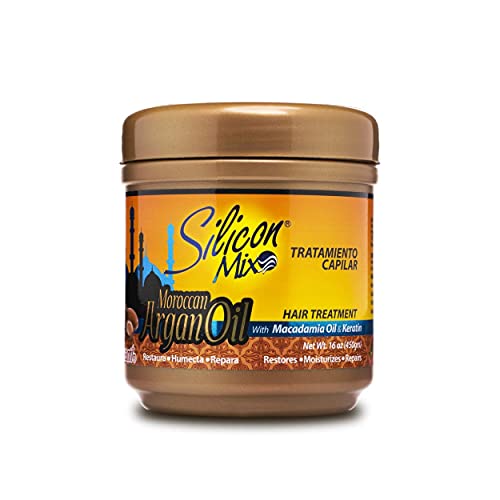 Silicon Mix Moroccan Argan Oil Shampoo + Hair Treatment 16oz "Set"