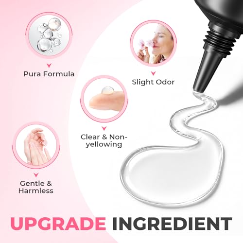 UNA GELLA 15g Nail Glue & 20ml Remover Kit for Press On & Gel Nails - Semi Nail Adhesive & Removal System