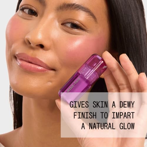 about-face Blush Rush Liquid Blush ? Hydrating, Buildable Formula with Jojoba Oil, Hyaluronic Acid, and Squalane ? Long-Lasting Dewy Finish ? Vegan & Cruelty-Free(Jump Start ? Vivid Lilac)