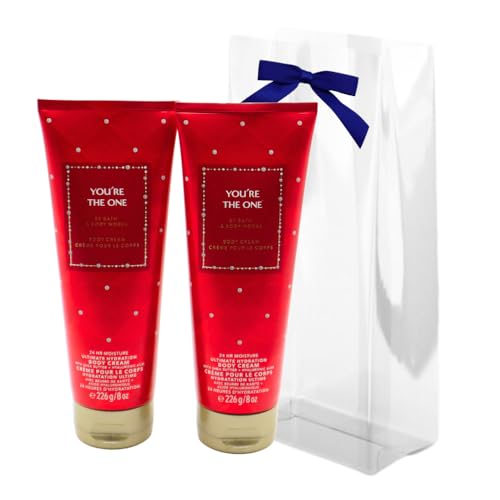 Bath & Body Works YOU¡¯RE THE ONE Ultimate Hydration Body Cream 2-piece Gift Set with a Blue Bow for Holidays ? 8 oz