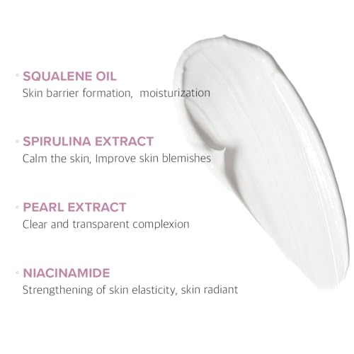 KLAVUU PEARLSATION Enriched Divine Pearl Cream (1.69oz/50ml) | Face Moisturizer, Niacinamide, Hydrating Anti-Aging Cream, Wrinkle Care, Whitening, Brightening, Radiant Glow, Korean Skin Care