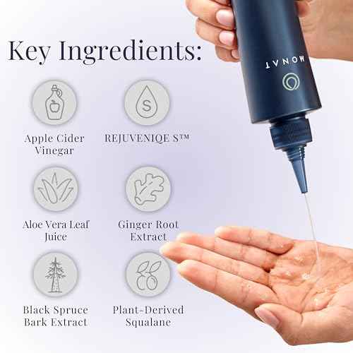 MONAT Purifying Vinegar Rinse - Nourishing Moisturizing Elixir for Shiny, Soft, Smooth and Lustrous Hair