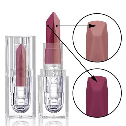 2-in-1 Matte Metallic Lipstick & Lip Liner | Waterproof Long Wear