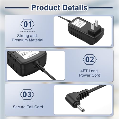 AC Adapter Charger Compatible with Wahl Trimmer 9865 9865-2801 9888-600 9891-100 Power Cord