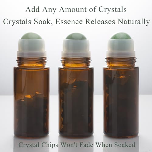 50ml Green Quartz Roller Bottle for Essential Oils