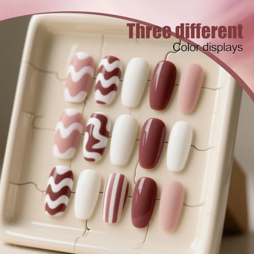 Artdone Solid Nude Gel Nail Polish Set - 6 Long-Lasting UV/LED Colors, Soak Off Manicure Kit, Matte & Gloss Finish, Home Salon Use