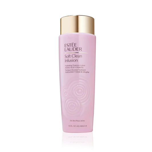 Estée Lauder Soft Clean Infusion Hydrating Skin Essence Face Lotion Toner with Amino Acid + Waterlily, 13.5 Fl Oz