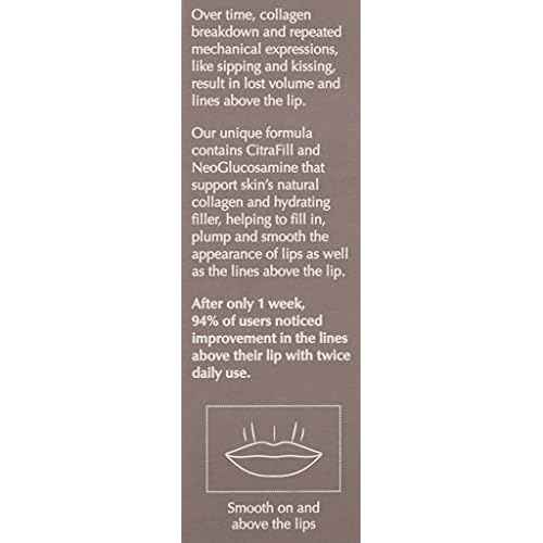 EXUVIANCE Targeted Lip Filler with Neoglucosamine, CitraFill, Glycerin and Peptides, Fragrance-Free, 10 g.