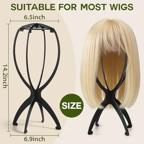 Wig Care Kit with Stands, Combs & Revitalizing Shampoo