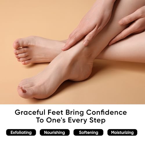 Coconut Foot Peeling Mask - 3 Pairs Exfoliating Foot Masks for Smooth Feet