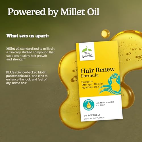 Terry Naturally Hair Renew Formula - 60 Softgels for Healthy Growth