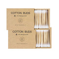 Bamboo Cotton Swabs Wooden Sticks 400 Count Eco-Friendly
