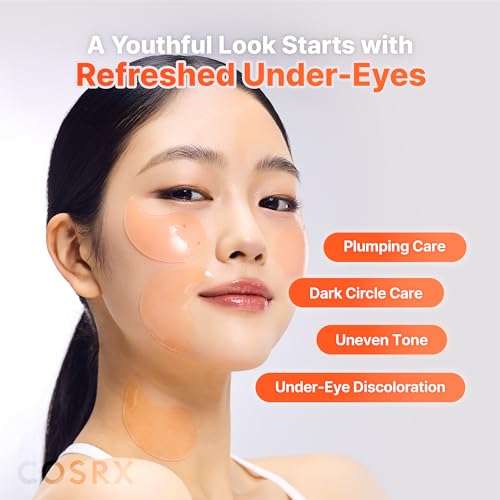 COSRX 5-PDRN Hydrogel Eye Patches for Dark Circles, 60 Count