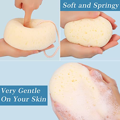 Bath Sponge Loofah 3-Pack - Large Exfoliating Body Scrubber