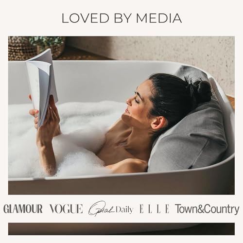 BADESOFA Luxury Bath Pillow - Charcoal Neoprene Spa Cushion