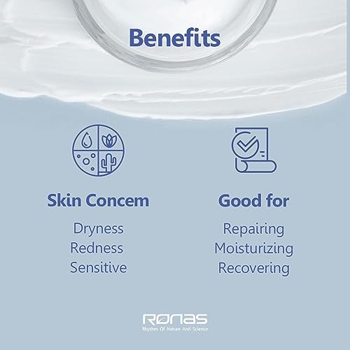 Ronas Stem Cell Coconut Rebalance Balm Anti Aging Cream Face Neck Moistureizer for Women Coconet oil Soothing and Powerful moisturization Shea butter Deep softening Korean Skin Care 3.3fl oz