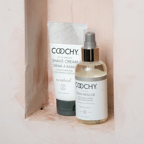 Coochy Rash Rescue Post Shave Spray - Natural Hydrating Body Mist with Botanical Extracts - 4 fl oz / 118 mL (Pack of 1)