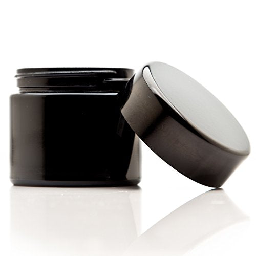 Infinity Jars 100ml Black Glass Jar - UV Airtight Storage for Spices & Coffee
