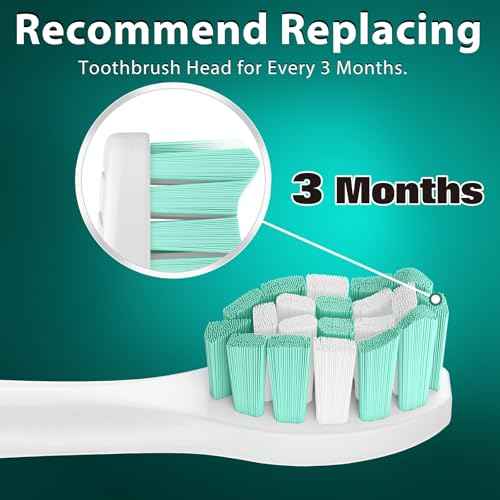 Toothbrush Heads for Philips Sonicare Replacement Heads, Replacement Brush Head Compatible with Phillips Sonicare Click-on 4100 5100 Electric Toothbrush, 4 Pack, White