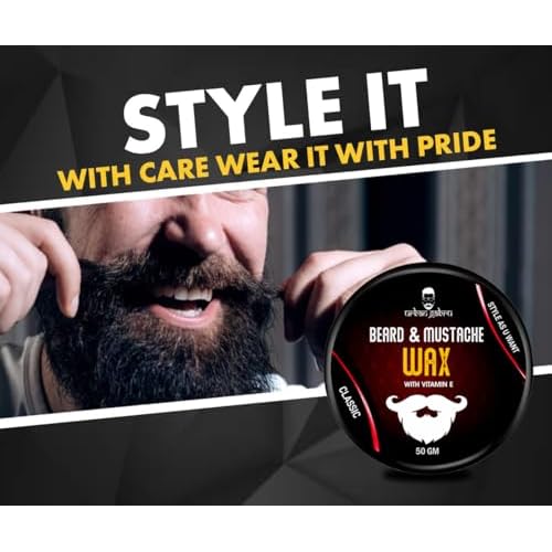 urbangabru Beard, Mustache Wax for Men ? Strong Hold Mooch Styling Wax, Balm, Cream to Shape and Nourish Your Beard (1.7 fl oz)