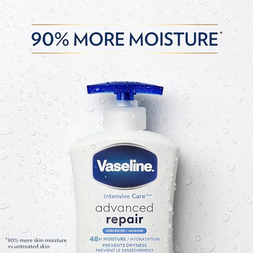 Vaseline Intensive Care Advanced Repair Unscented Healing Moisture Lotion, 20.3 oz (Pack of 5)