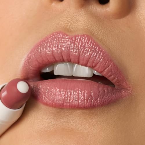 The Perfect Pair 2pc Set: Julep It's Balm Tinted Lip Balm Island Blossom and With a Trace Retractable Creamy Long-Lasting Lip Liner, Antique Rose