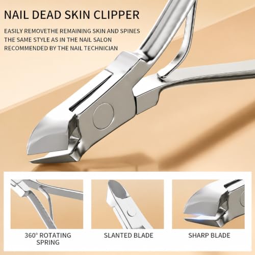 12-Piece Stainless Steel Manicure Set with Travel Case