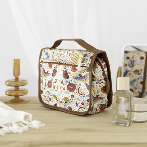 Grupo Erik Frida Kahlo Hanging Toiletry Bag + Cosmetic Case - Travel Toiletry Bag, Frida Kahlo Bag
