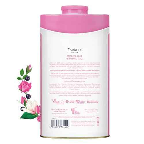 Yardley English Perfumed Talc, Rose