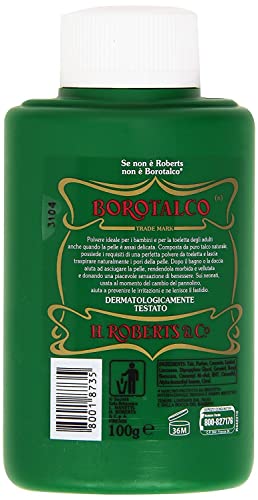 Borotalco Italian Body Powder 3.5oz Silky Fresh Fragrance