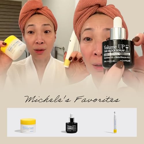 Volume Up Time Block Toning Essence | Anti-Aging, Anti-Wrinkle | 1% Volufiline, 5% Beta Glucan, Marine Algae Complex | Plumps Wrinkles by Stimulating Fat Cells | Fine Lines, Dry& Mature Skin | 2ea