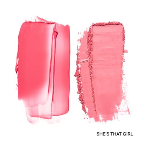 PATRICK TA Mini Major Headlines Double-Take Cr?me & Powder Blush Duo She¡¯s That Girl Soft Pink, Long-Wearing Glow, 0.138 oz