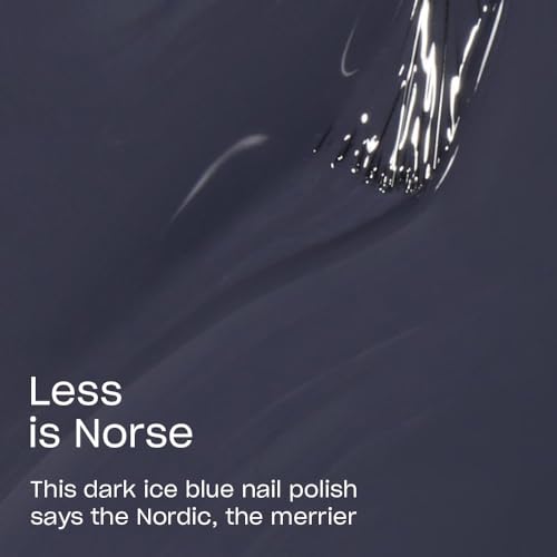 OPI Less is Norse Opaque Dark Blue Nail Lacquer - Long Lasting, Chip Resistant