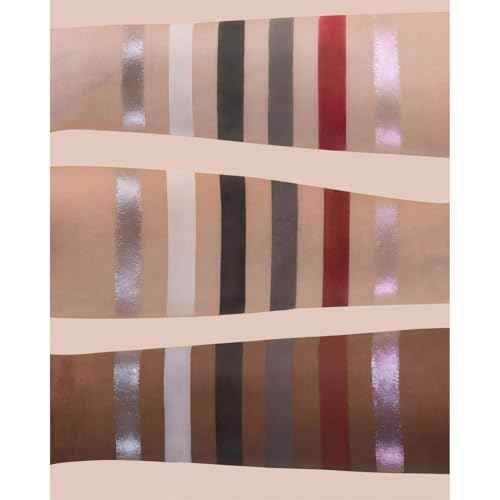 Flower Knows Swan Ballet Six-Color Makeup Palette,Eyeshadow,Blush,Highlighting & Contour All-in-One Face Makeup Palette with 4 Matte+2 Shimmer Smoky Shades(02 Black Swan,0.23 Oz)