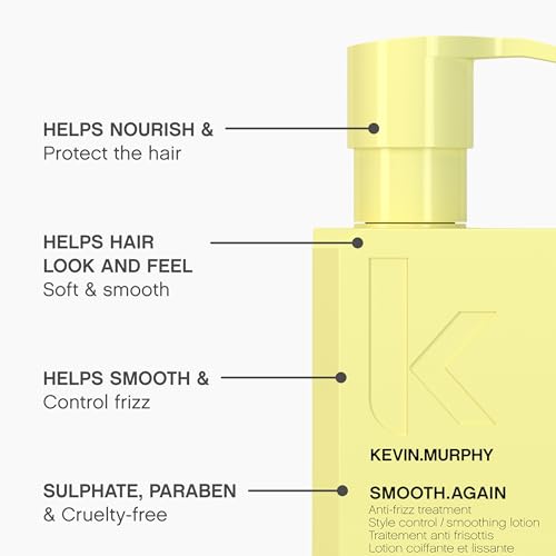 KEVIN.MURPHY SMOOTH.AGAIN - Smoothing, Leave-In Conditioner - For Thick, Coarse & Unruly Hair - Anti-Frizz Treatment - Styling Product for Hair Shine - 200 mL / 6.7 fl oz