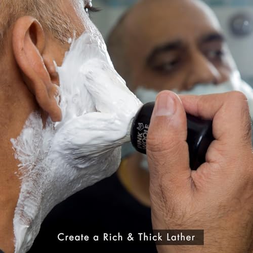 Boar Shaving Brush for Men ? 25mm Knot, Natural Boar Bristles, Exfoliating Wet Shave Brush for Hard Soaps & Traditional Shaving (Break-In Required) | Black Handle