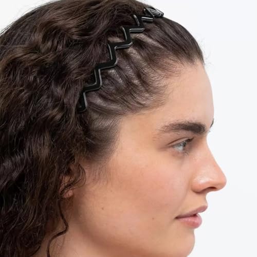LOVINSHOW 6PCS Non-Slip Zig Zag Headbands for Women