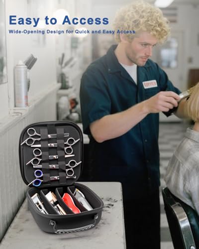 Krypthos Hard Travel Case for Hair Clippers & Barber Tools