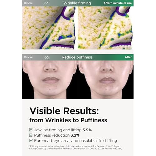 bewants Gua Sha Neck Cream Roller, Korean Neck Cream with Massage Roller, Rapid Lift Neck Serum Roll On, Moisturizer for Tightening Skin with Centella Asiatica (2 Pack)