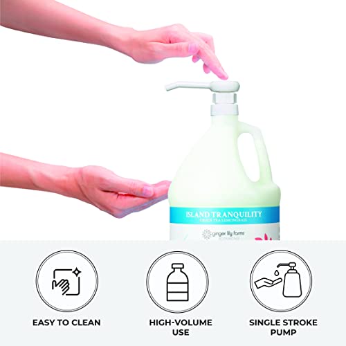 Ginger Lily Farms Gallon Pump Dispenser – 1 Ounce Per Pump, Fits Most Standard Gallon Bottles - Pack of 1
