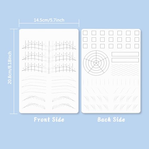Microblading Practice Skin Pad - 3pc Reusable Double-Sided