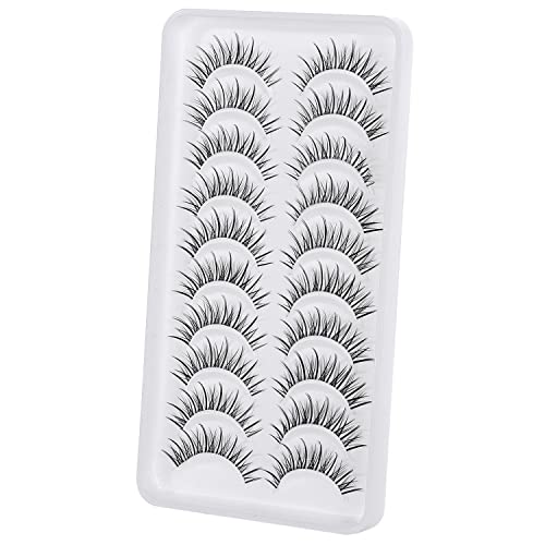 Manga Lashes 12-14mm Natural Wispy Anime Eyelashes - 10 Pairs