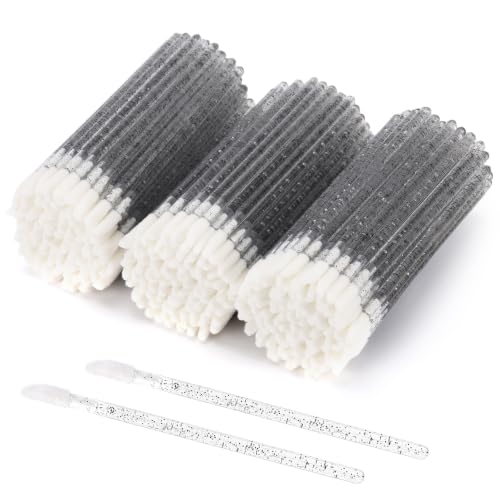 Disposable Lip Brushes Applicators - 300 Count Black